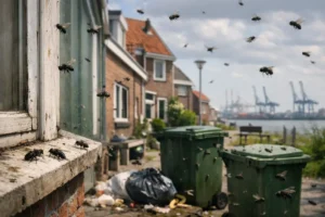 Aanhoudende vliegplagen zorgen voor overlast in Rotterdam-Heijplaat