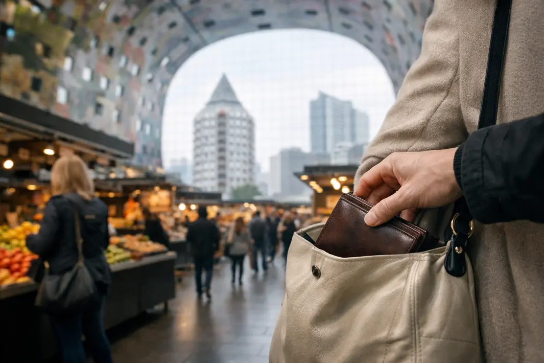 Diefstal van portemonnee in Rotterdamse Markthal