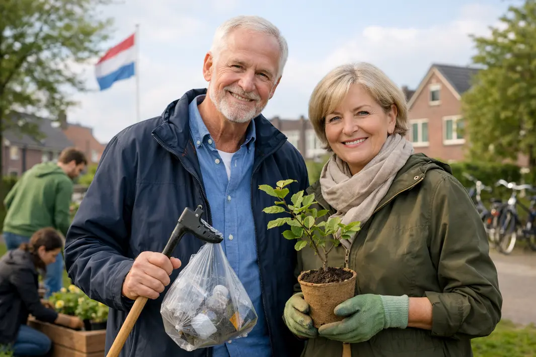 Echtpaar Sørensen sluit wijkraad af met groene actie