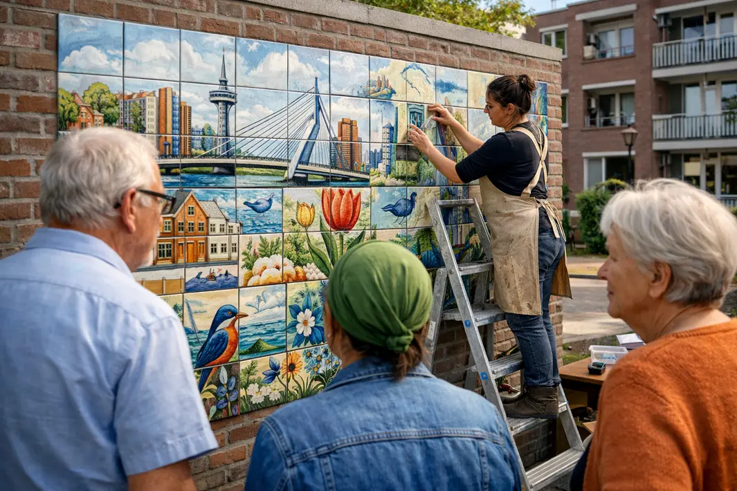 Groots keramiekproject verbindt bewoners in Rotterdamse wijk