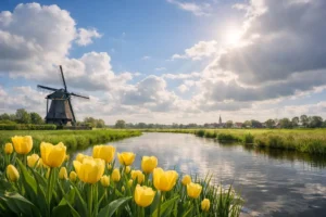 Lentedag met aangename temperaturen en afwisselend zon en wolken