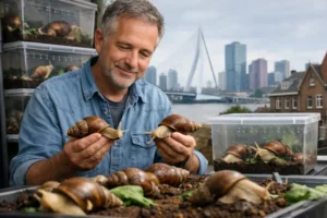 Man in Rotterdam-Noord Verzamelt Honderden Afrikaanse Reuzenslakken als Huisdieren