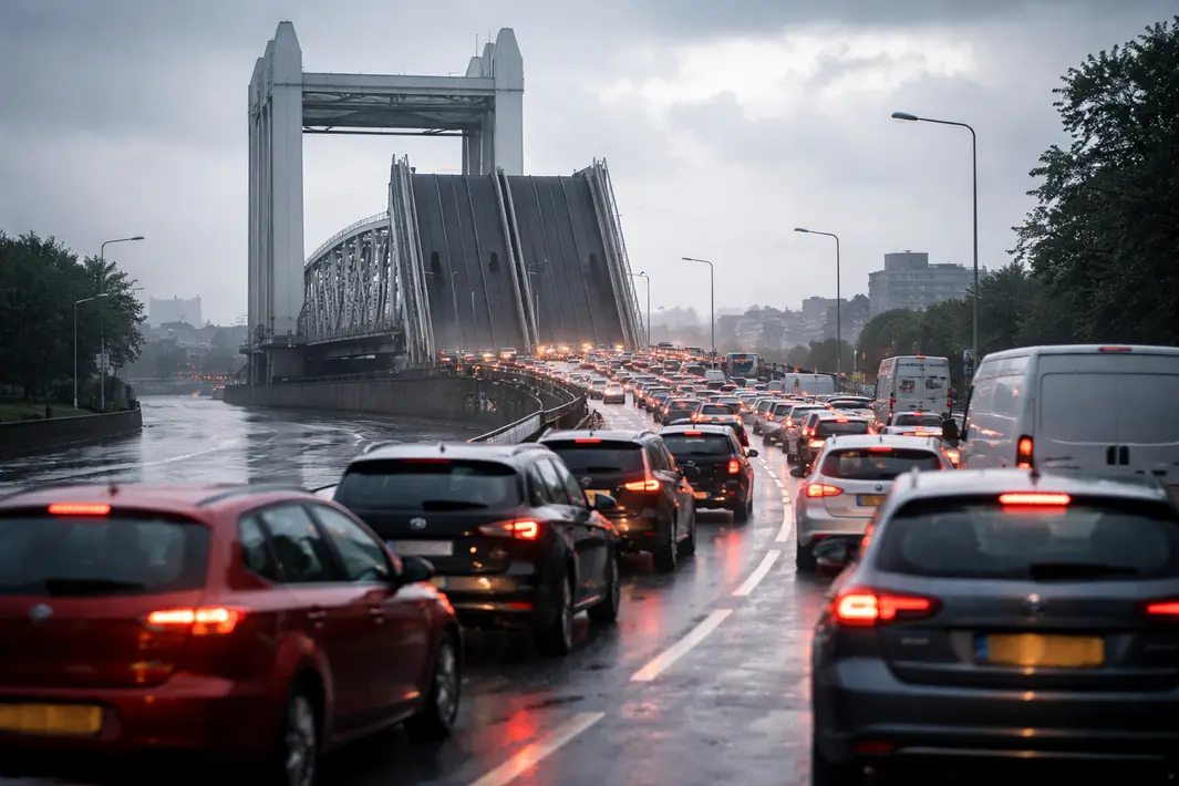 Storing bij Papendrechtsebrug zorgt voor verkeershinder in omgeving