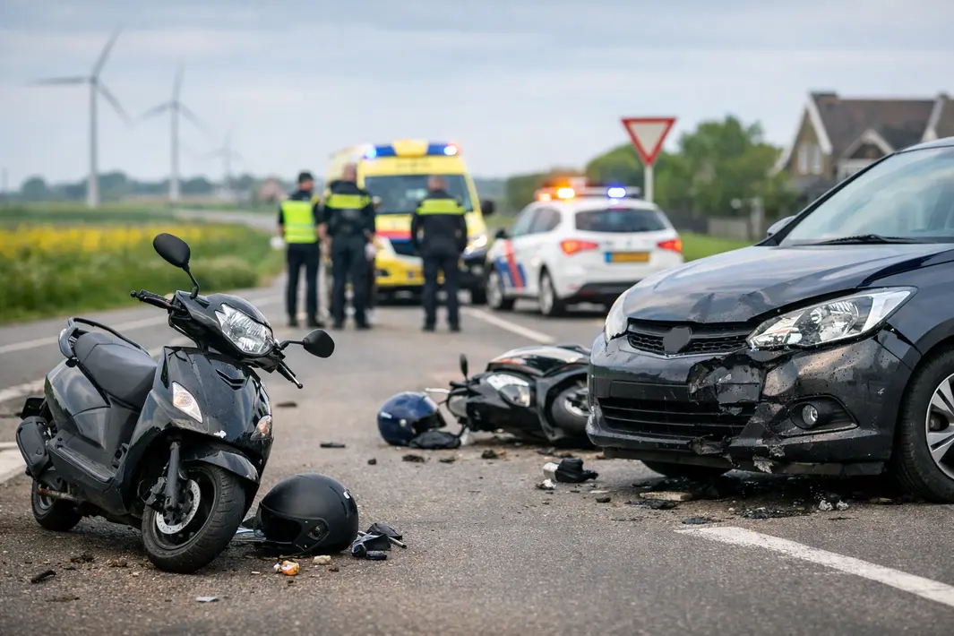 Twee Ongevallen met Scooterrijders en Automobilist in de Regio