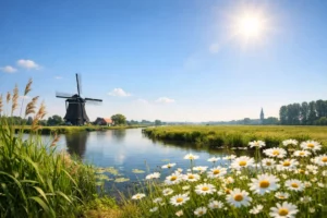 Zonnige en warme dag met temperaturen tot 21 graden