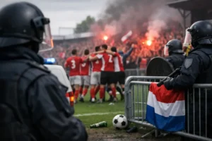 Zorgen over veiligheid bij mogelijk kampioenschap op vreemde bodem in eerste divisie