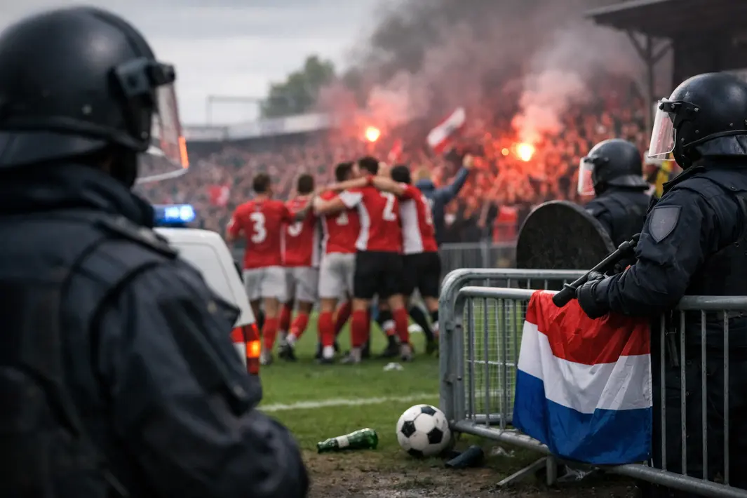 Zorgen over veiligheid bij mogelijk kampioenschap op vreemde bodem in eerste divisie