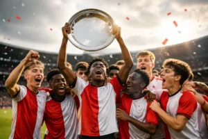 Jong Feyenoord Onder 19 behaalt na dertien jaar weer landstitel