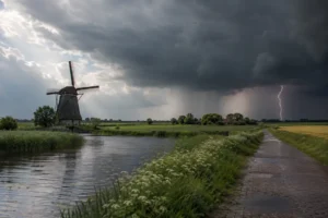 Koele en wisselvallige junidag met kans op hagel en onweersbuien